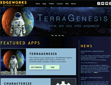 Tablet Screenshot of edgeworksentertainment.com